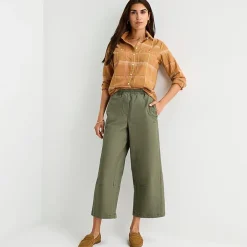 St. John's Bay Womens Mid Rise Cropped Pant
