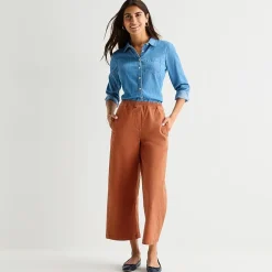 St. John's Bay Womens Mid Rise Cropped Pant