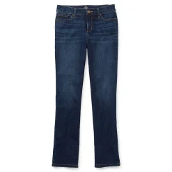 St. John's Bay Womens Mid Rise Secretly Slender Straight Leg Jean