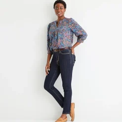St. John's Bay Womens Mid Rise Secretly Slender Skinny Fit Jean