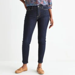 St. John's Bay Womens Mid Rise Secretly Slender Skinny Fit Jean