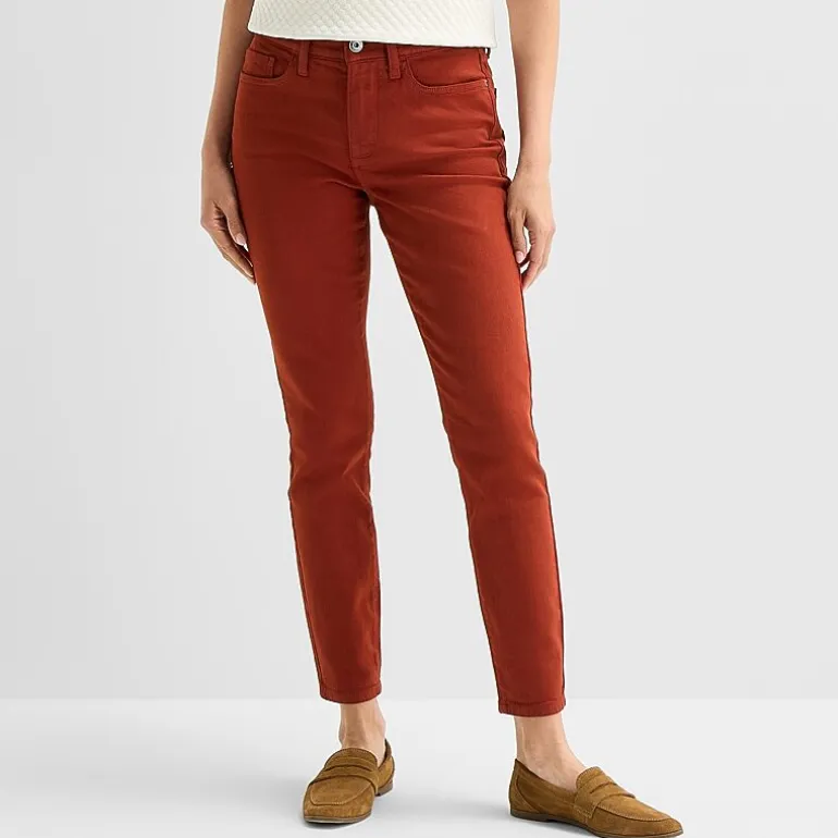 St. John's Bay Womens Mid Rise Skinny Fit Jean