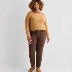 St. John's Bay Womens Mid Rise Skinny Fit Jean