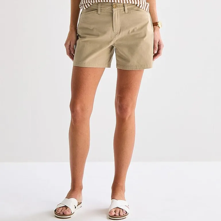St. John's Bay Womens 5 3/4" Mid Rise Tall Chino Short