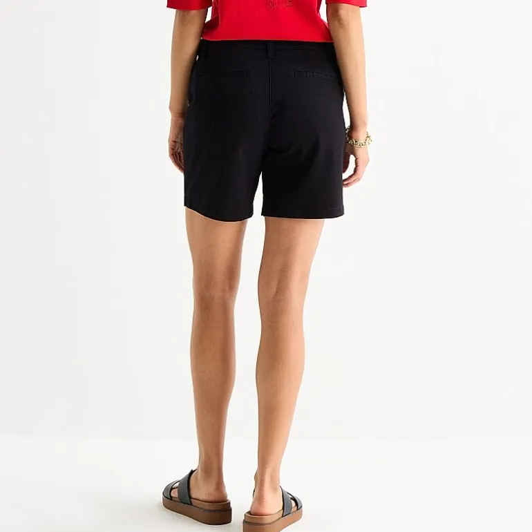 St. John's Bay Womens 7 3/4" Mid Rise Tall Chino Short