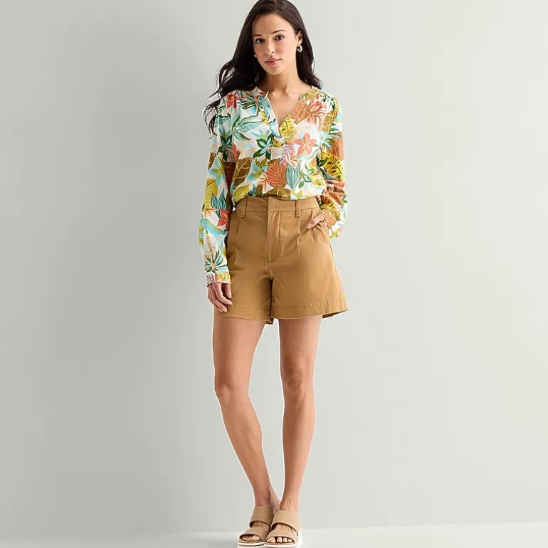 St. John's Bay Womens Pleated Short
