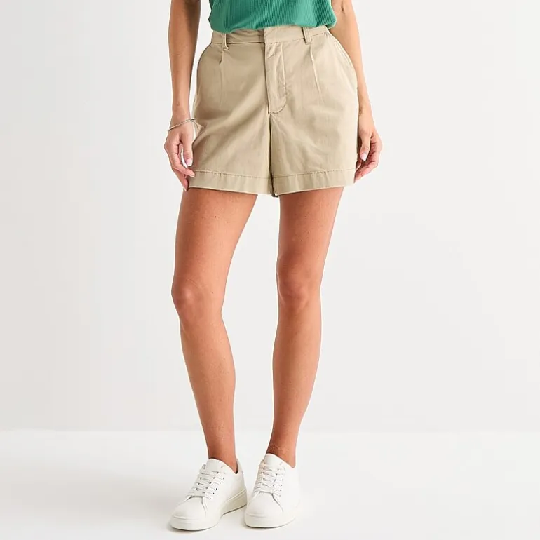 St. John's Bay Womens Pleated Short