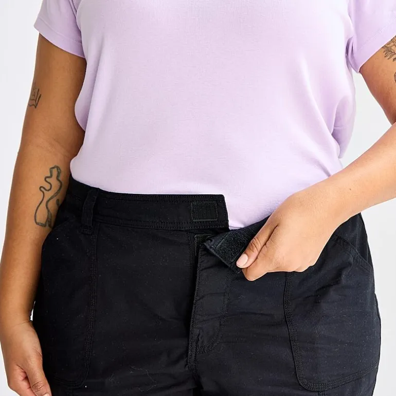 St. John's Bay Womens 12" Plus Adaptive Easy-on + Easy-off Cargo Bermuda Short