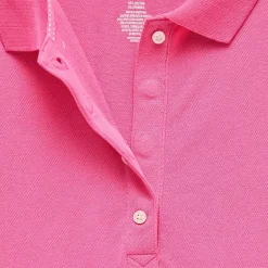 St. John's Bay Womens Plus Adaptive Short Sleeve Easy-on + Easy-off Polo Shirt