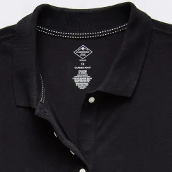 St. John's Bay Womens Plus Adaptive Short Sleeve Easy-on + Easy-off Polo Shirt