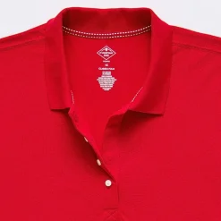 St. John's Bay Womens Plus Adaptive Short Sleeve Easy-on + Easy-off Polo Shirt