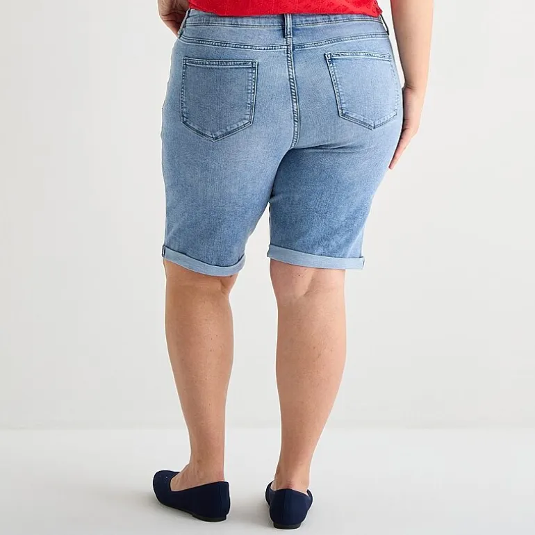 St. John's Bay Womens 11" Plus Bermuda Short