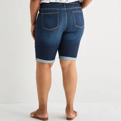 St. John's Bay Womens 11" Plus Bermuda Short