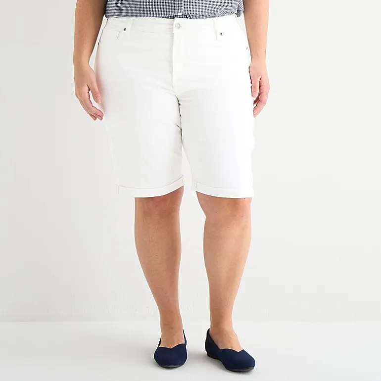 St. John's Bay Womens 11" Plus Bermuda Short