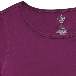 St. John's Bay Womens Plus Easy-on + Easy-off Crew Neck Long Sleeve Adaptive T-Shirt