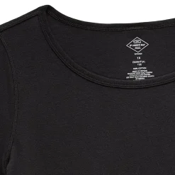 St. John's Bay Womens Plus Easy-on + Easy-off Crew Neck Long Sleeve Adaptive T-Shirt