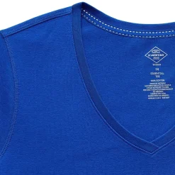 St. John's Bay Womens Plus Easy-on + Easy-off V Neck Short Sleeve Adaptive T-Shirt