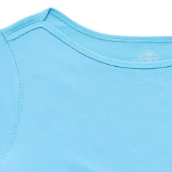 St. John's Bay Womens Plus Easy-on + Easy-off Boat Neck Short Sleeve Adaptive T-Shirt