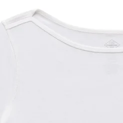 St. John's Bay Womens Plus Easy-on + Easy-off Boat Neck Short Sleeve Adaptive T-Shirt