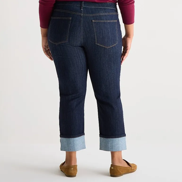 St. John's Bay Womens Plus High Rise Wide Leg Jean