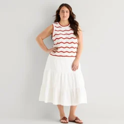 St. John's Bay Womens Plus Maxi Skirt