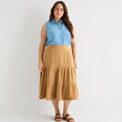 St. John's Bay Womens Plus Maxi Skirt