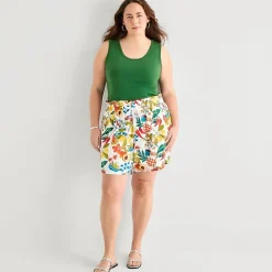 St. John's Bay Womens Plus Scoop Neck Sleeveless Tank Top
