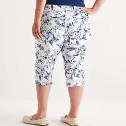 St. John's Bay Womens Plus Secretly Slender Skinny Mid Rise Capri Pant