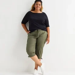 St. John's Bay Womens Plus Skinny Capri Pant
