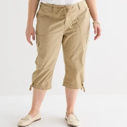 St. John's Bay Womens Plus Skinny Capri Pant