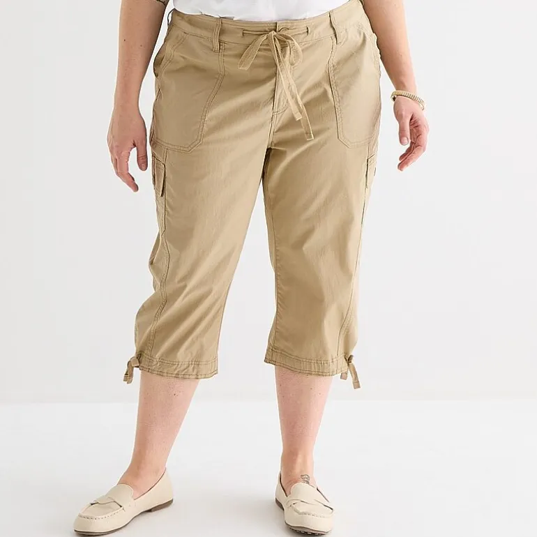 St. John's Bay Womens Plus Skinny Capri Pant