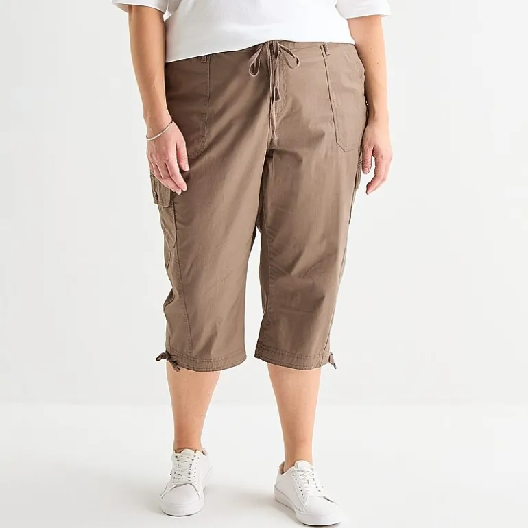 St. John's Bay Womens Plus Skinny Capri Pant