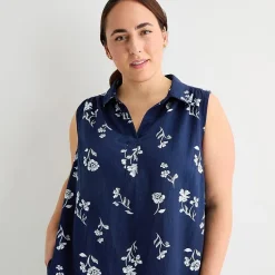 St. John's Bay Womens Plus Sleeveless Sheath Dress