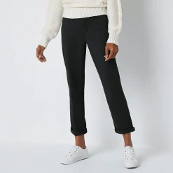 St. John's Bay Women's  Relaxed Fit Girl Friend Chino Pant