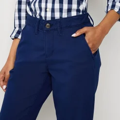 St. John's Bay Women's  Relaxed Fit Girl Friend Chino Pant