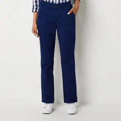 St. John's Bay Women's  Relaxed Fit Girl Friend Chino Pant