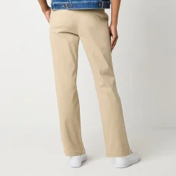 St. John's Bay Women's  Relaxed Fit Girl Friend Chino Pant