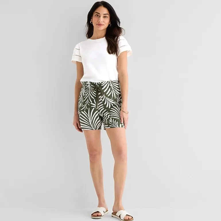 St. John's Bay Womens Round Neck Short Sleeve T-Shirt