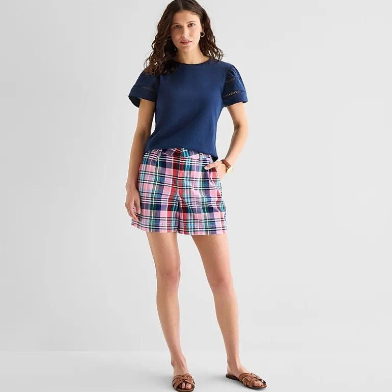St. John's Bay Womens Round Neck Short Sleeve T-Shirt
