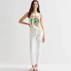 St. John's Bay Womens Round Neck Sleeveless Tank Top