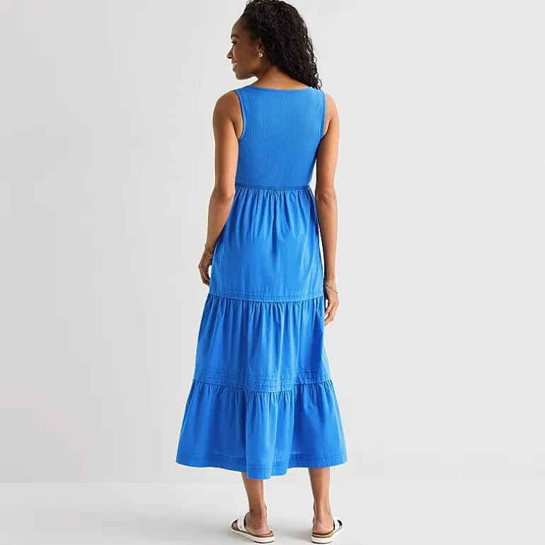 St. John's Bay Womens Round Neck Sleeveless Maxi Dress