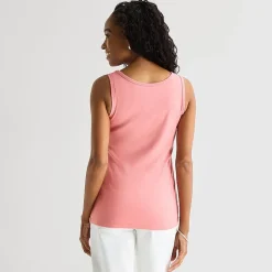 St. John's Bay Womens Scoop Neck Sleeveless Tank Top