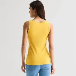 St. John's Bay Womens Scoop Neck Sleeveless Tank Top