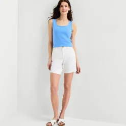 St. John's Bay Womens Scoop Neck Sleeveless Tank Top