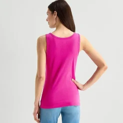 St. John's Bay Womens Scoop Neck Sleeveless Tank Top