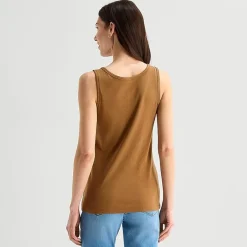 St. John's Bay Womens Scoop Neck Sleeveless Tank Top
