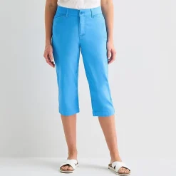 St. John's Bay Womens Secretly Slender Mid Rise Capri Pant