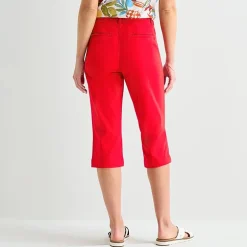 St. John's Bay Womens Secretly Slender Mid Rise Capri Pant