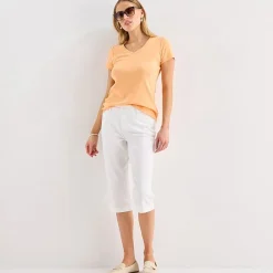 St. John's Bay Womens Secretly Slender Mid Rise Capri Pant