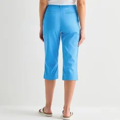 St. John's Bay Womens Secretly Slender Mid Rise Capri Pant
